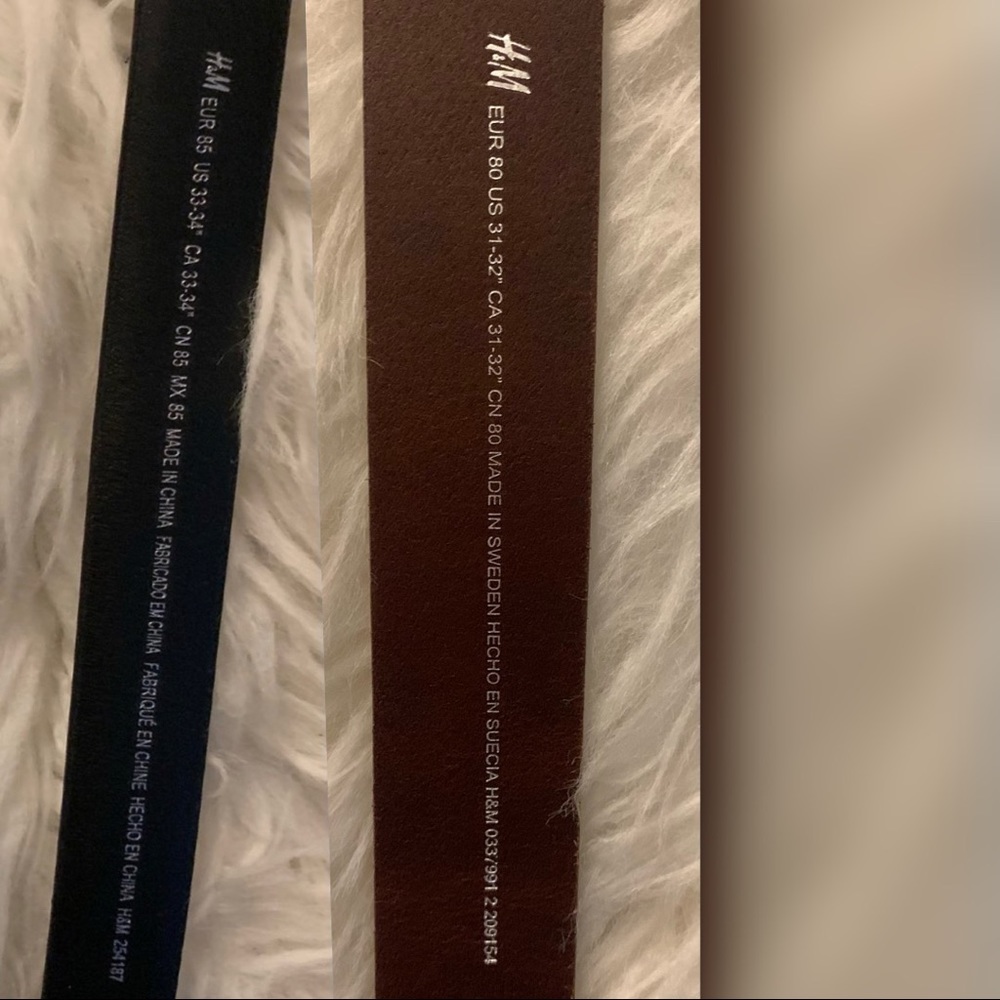 Set of two Men’s H&M belt